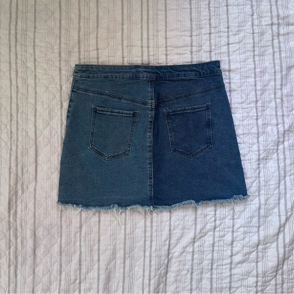 Wild Fable two toned denim skirt - Picture 3 of 3